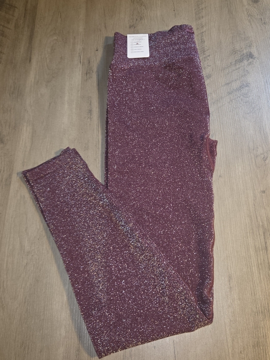 PINK Victoria's Secret Pants - PINK Victoria's Secret Sparkle Wine Metallic Leggings